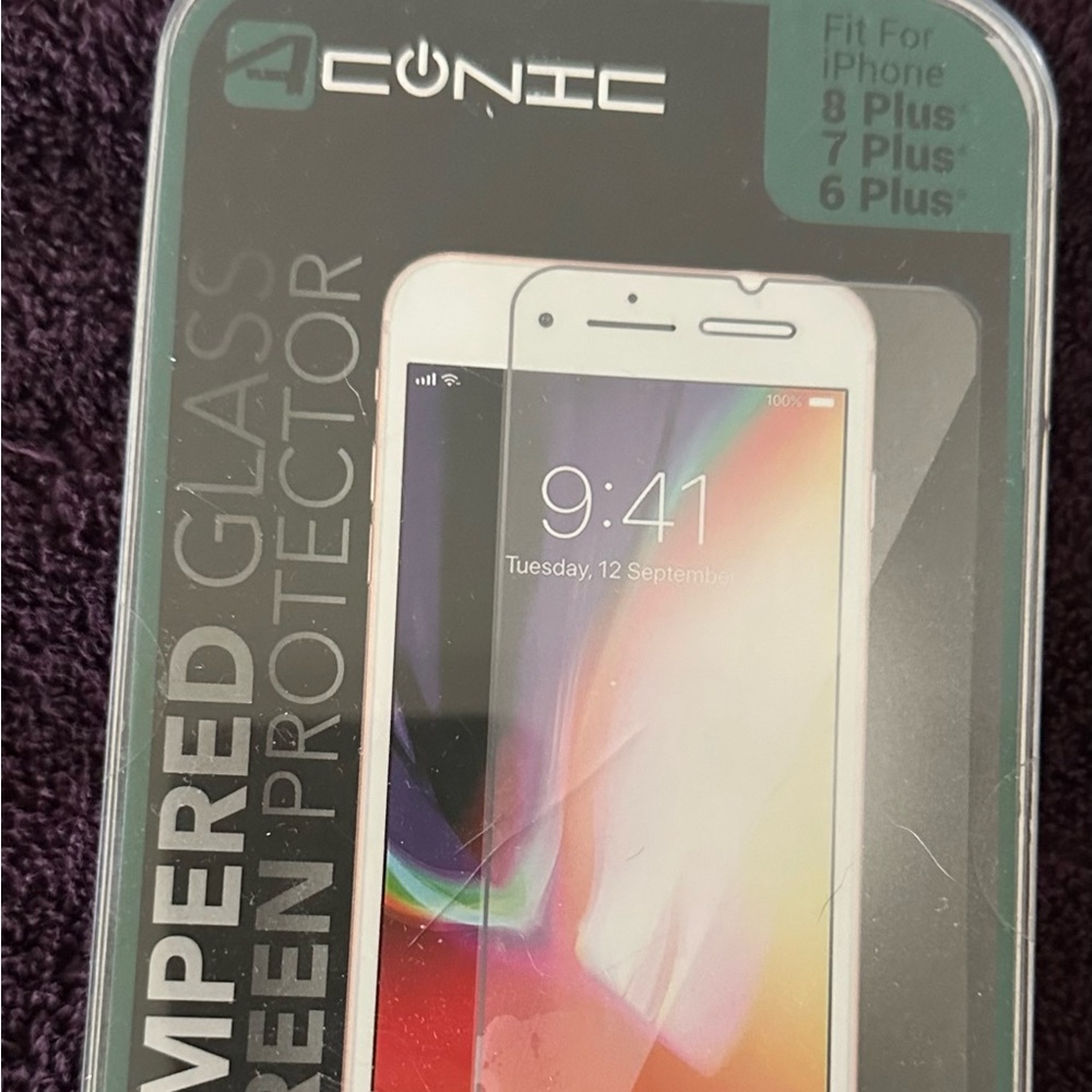 Apple Aconic Iphone 6/7/8 Plus Aconic Tempered Glass Screen Protector. New Still